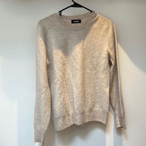 NAADAM 100% Cashmere classic crew neck sweater - color Oat, size Small.